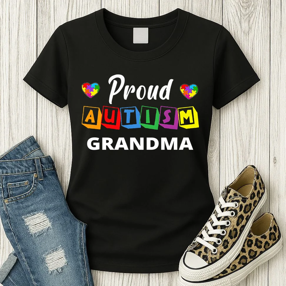 Proud Autism Personalized Custom Text Puzzle Women's T-Shirt - Front 2