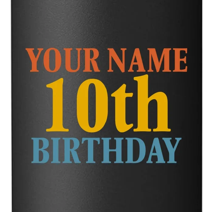 Personalized Birthday Custom Name & Age Text 24oz Water Bottle - Front - Close-up