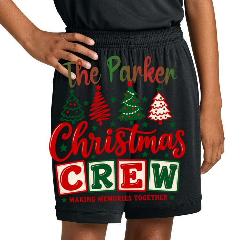 Personalized Christmas Crew Shirt – Custom Family Holiday Design Kids Shorts - Front 1