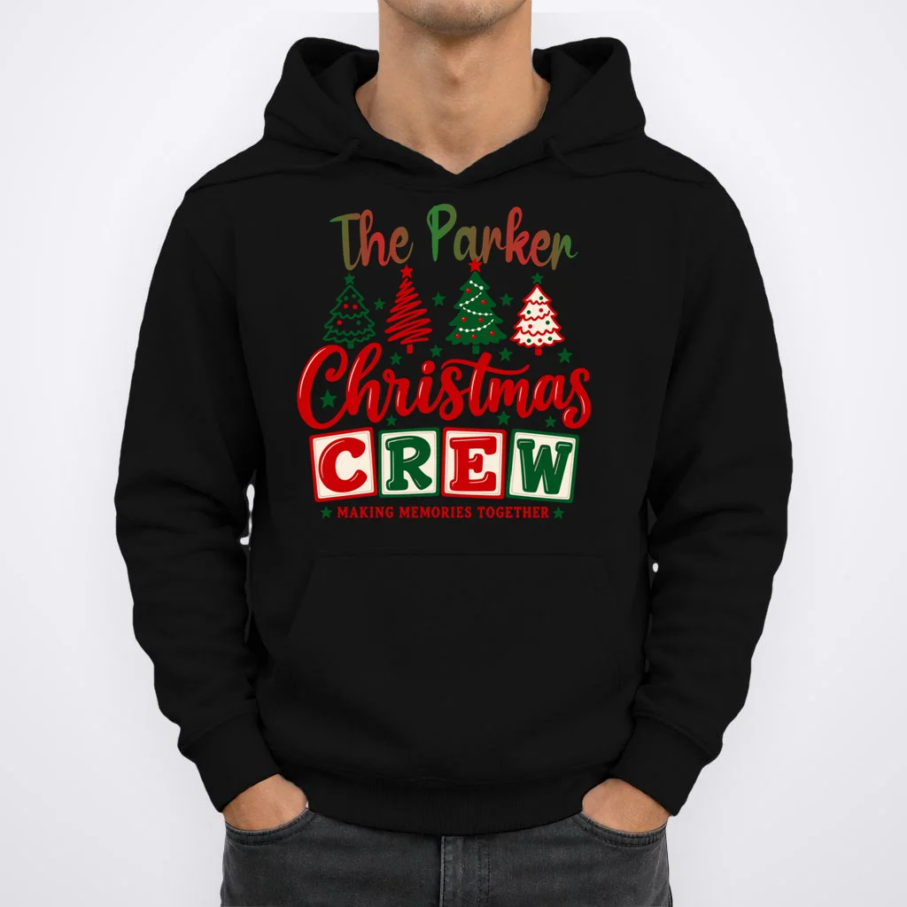Personalized Christmas Crew Shirt – Custom Family Holiday Design Men's Hoodie - Front 1