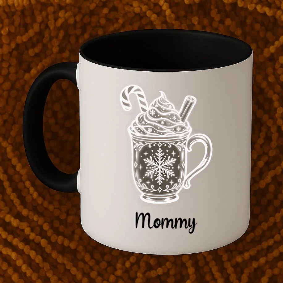 Personalized Christmas Morning Club Family Graphic Mug - Front 1