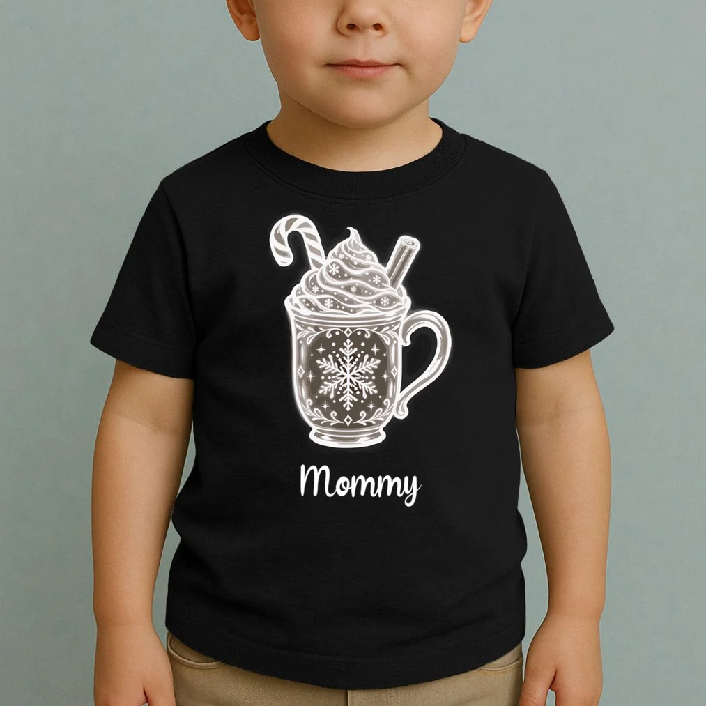 Personalized Christmas Morning Club Family Graphic Toddler T-Shirt - Front 1