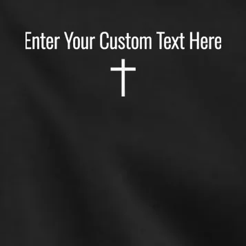 Personalized Custom Text Bible Verse Christianity Minimalist Cross Kids Jacket - Front - Close-up