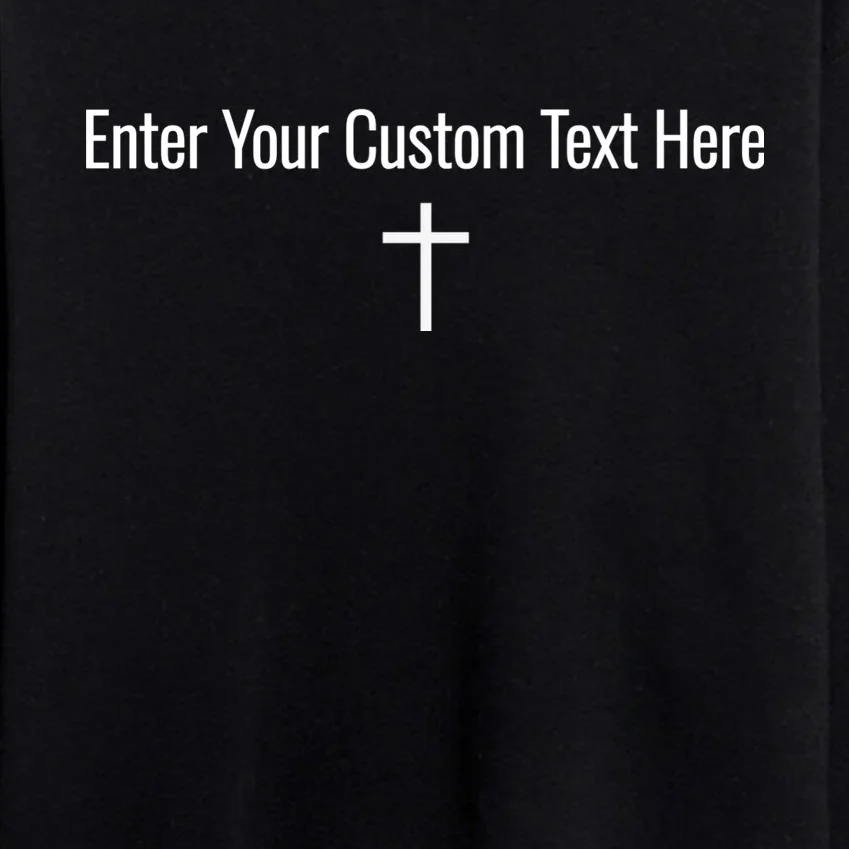 Personalized Custom Text Bible Verse Christianity Minimalist Cross Men's Sweatsuit - Front - Close-up