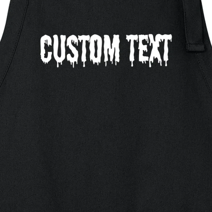 Personalized Custom Text – Stylish Font - Make your own Apron - Front - Close-up