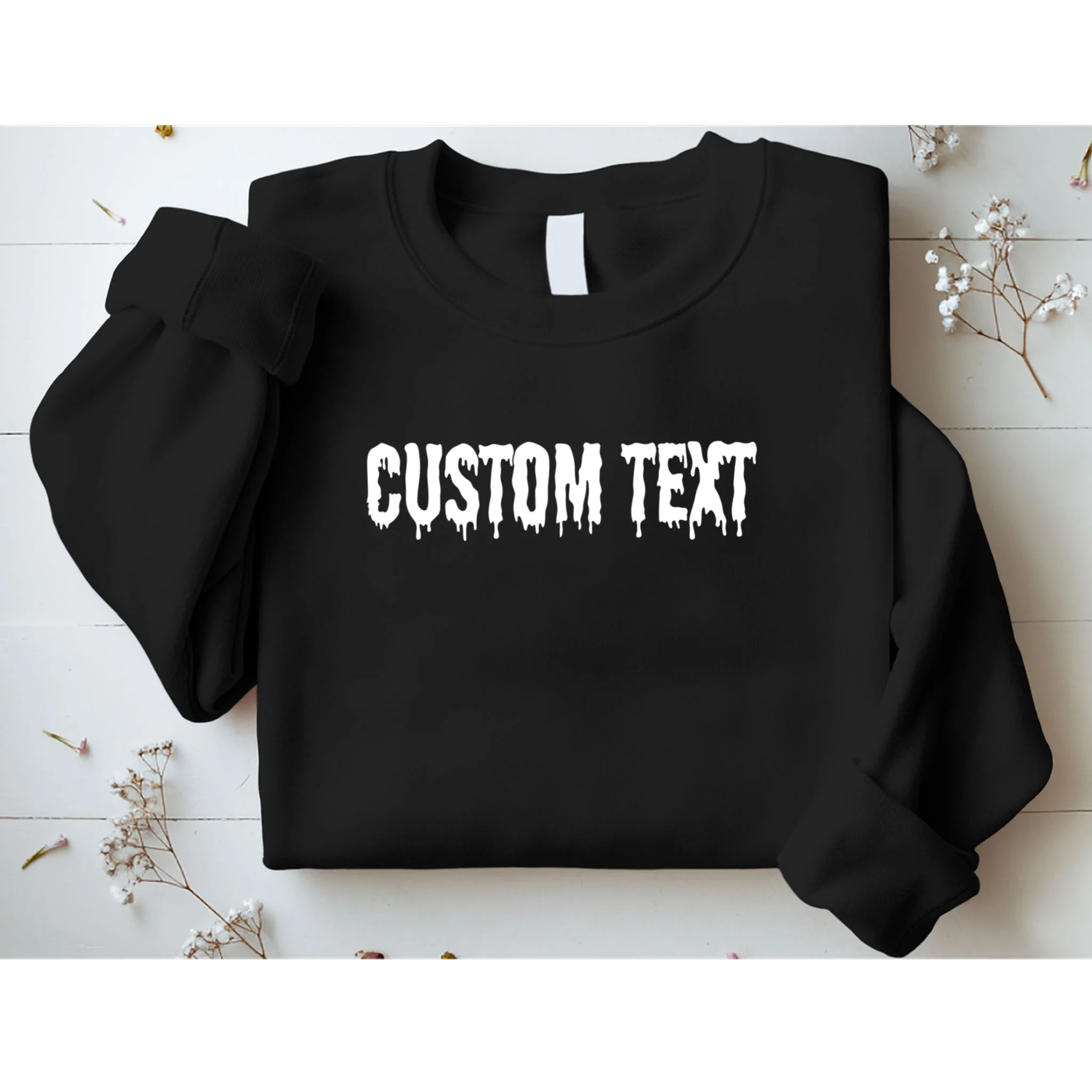 Personalized Custom Text – Stylish Font - Make your own Men's Sweatshirt - Front 1
