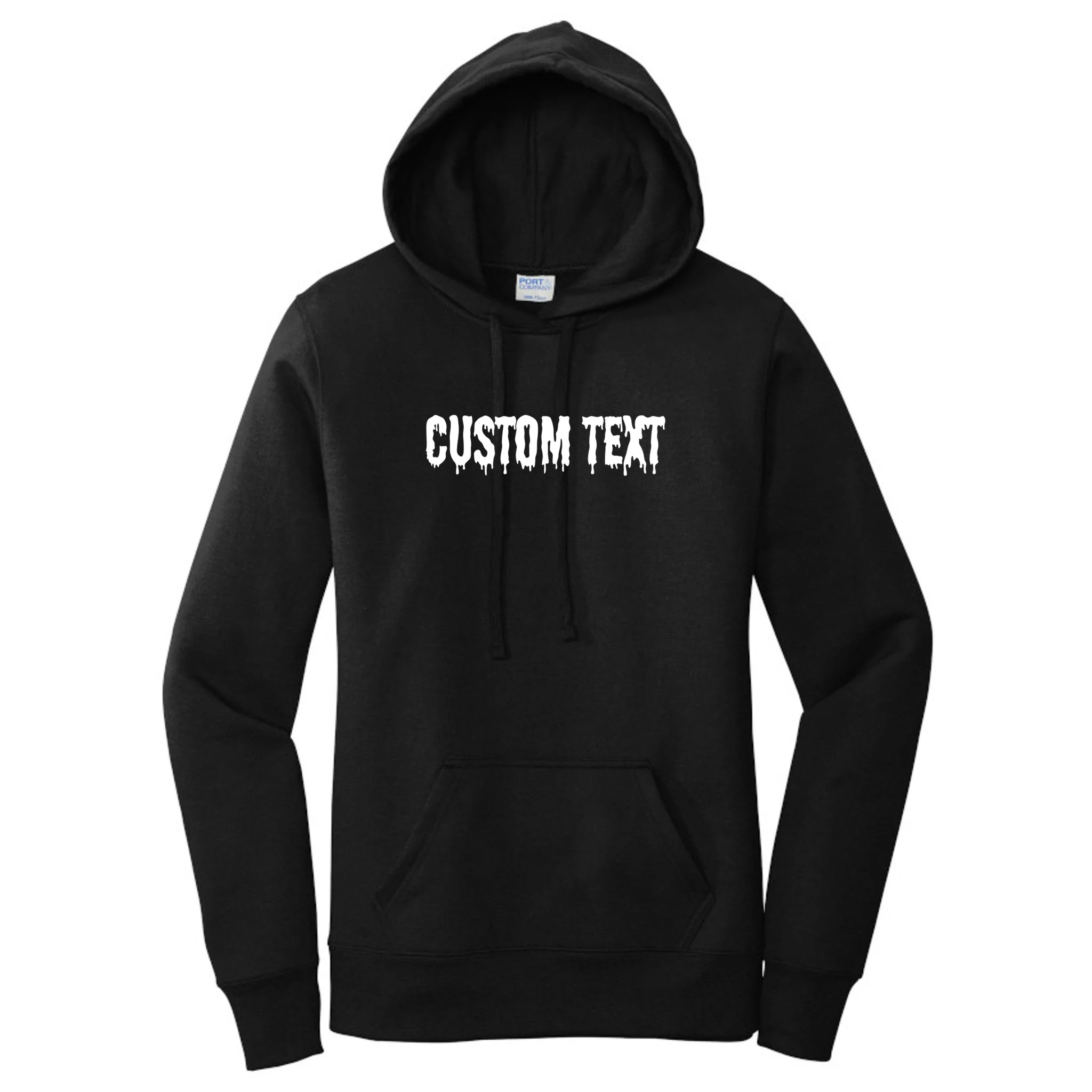 Personalized Custom Text – Stylish Font - Make your own Women's Pullover Hoodie - Front