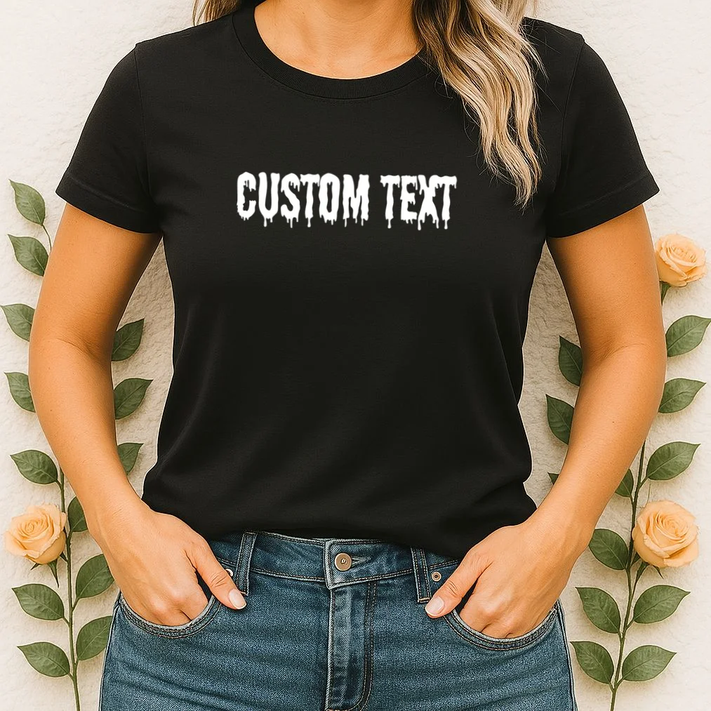 Personalized Custom Text – Stylish Font - Make your own Women's T-Shirt - Front 1