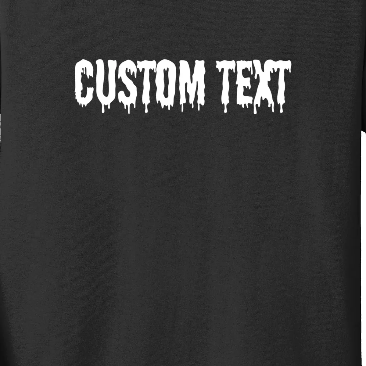Personalized Custom Text – Stylish Font - Make your own Kids Long Sleeve Shirt - Front - Close-up
