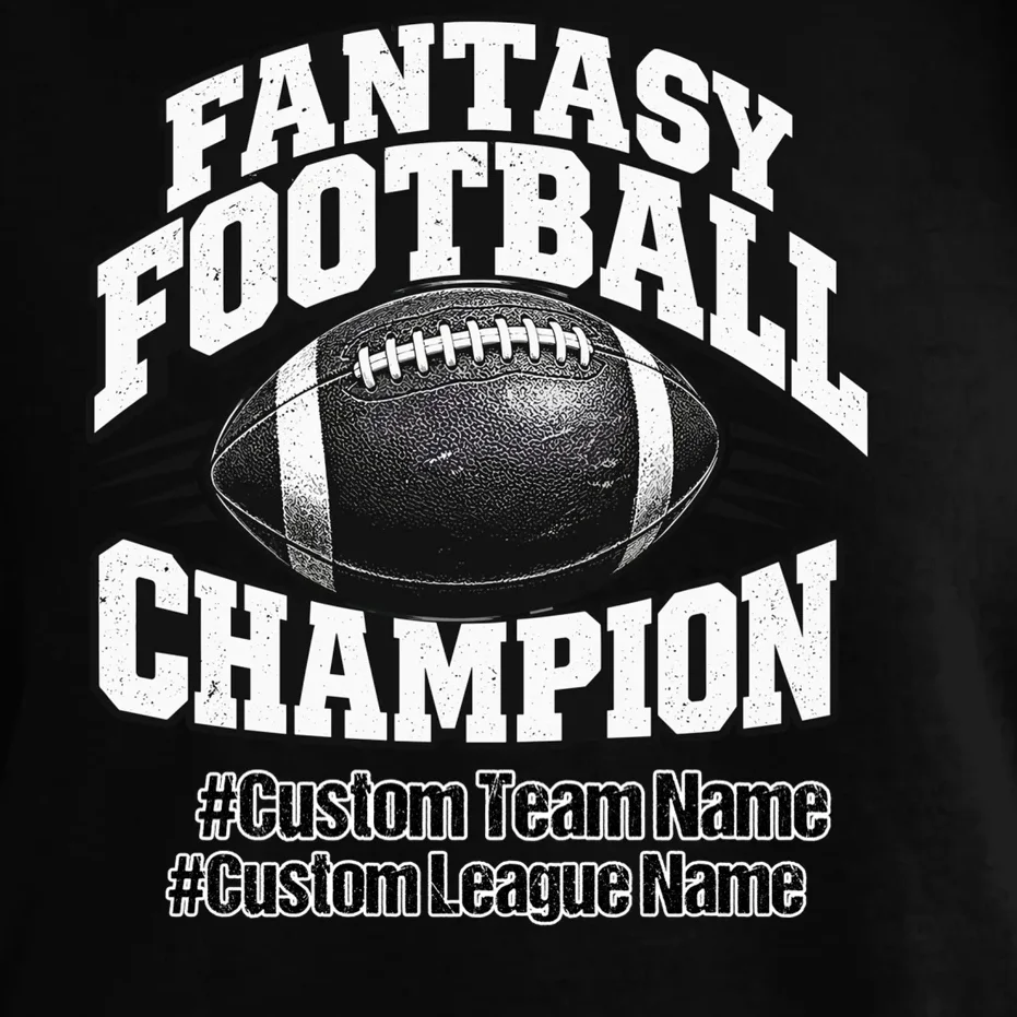 Personalized Fantasy Football – Custom Team & League Name Champion Comfort Colors Unisex T-Shirt - Front - Close-up