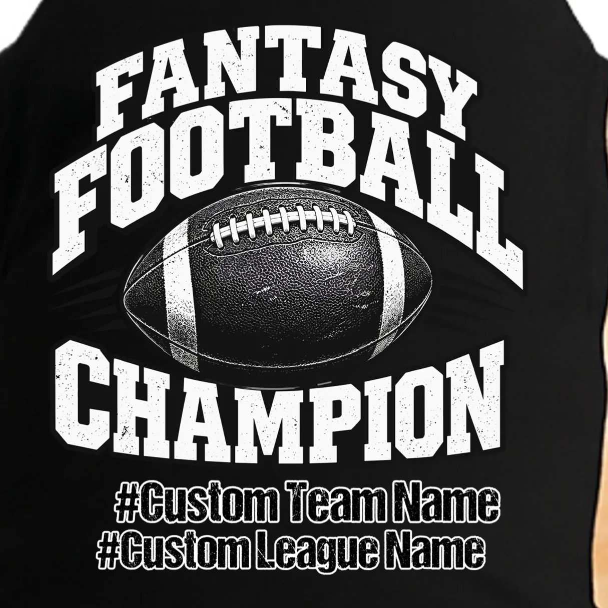 Personalized Fantasy Football – Custom Team & League Name Champion Doggie Tank - Front - Close-up