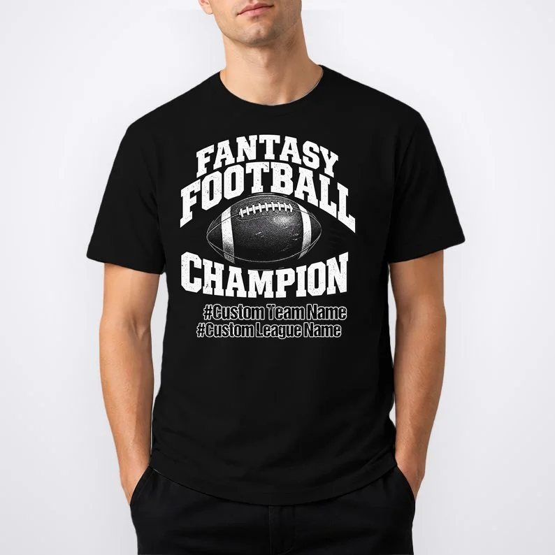 Personalized Fantasy Football – Custom Team & League Name Champion Men's T-Shirt - Front 1