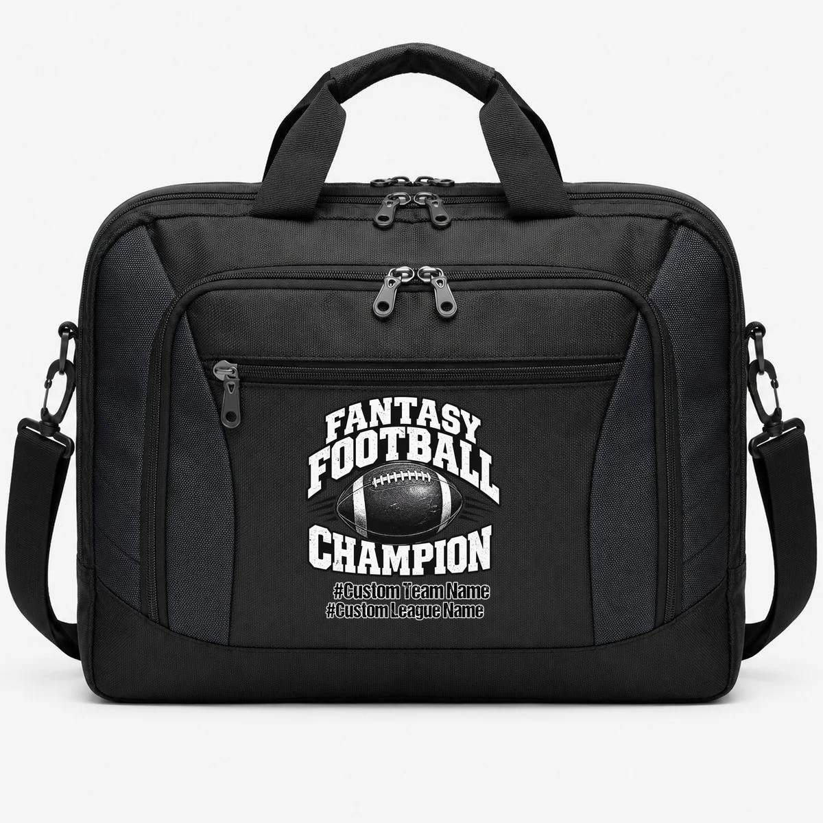 Personalized Fantasy Football – Custom Team & League Name Champion Briefcase - Front