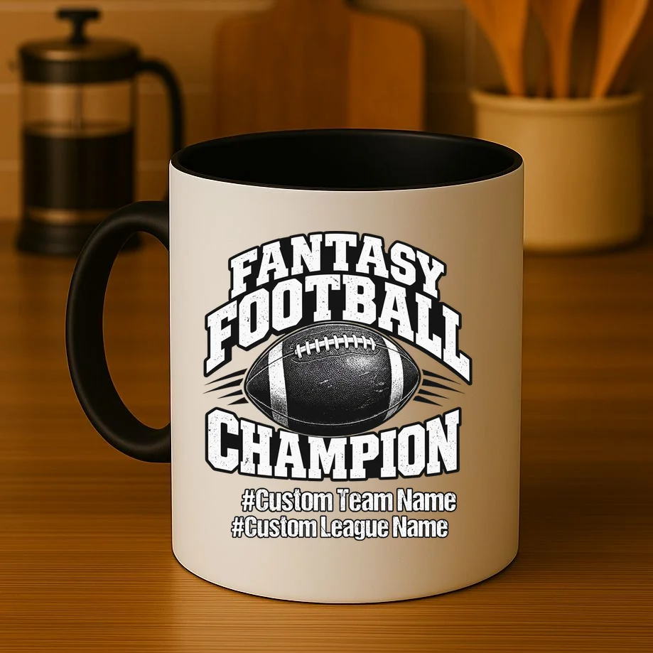 Personalized Fantasy Football – Custom Team & League Name Champion Mug - Front 3
