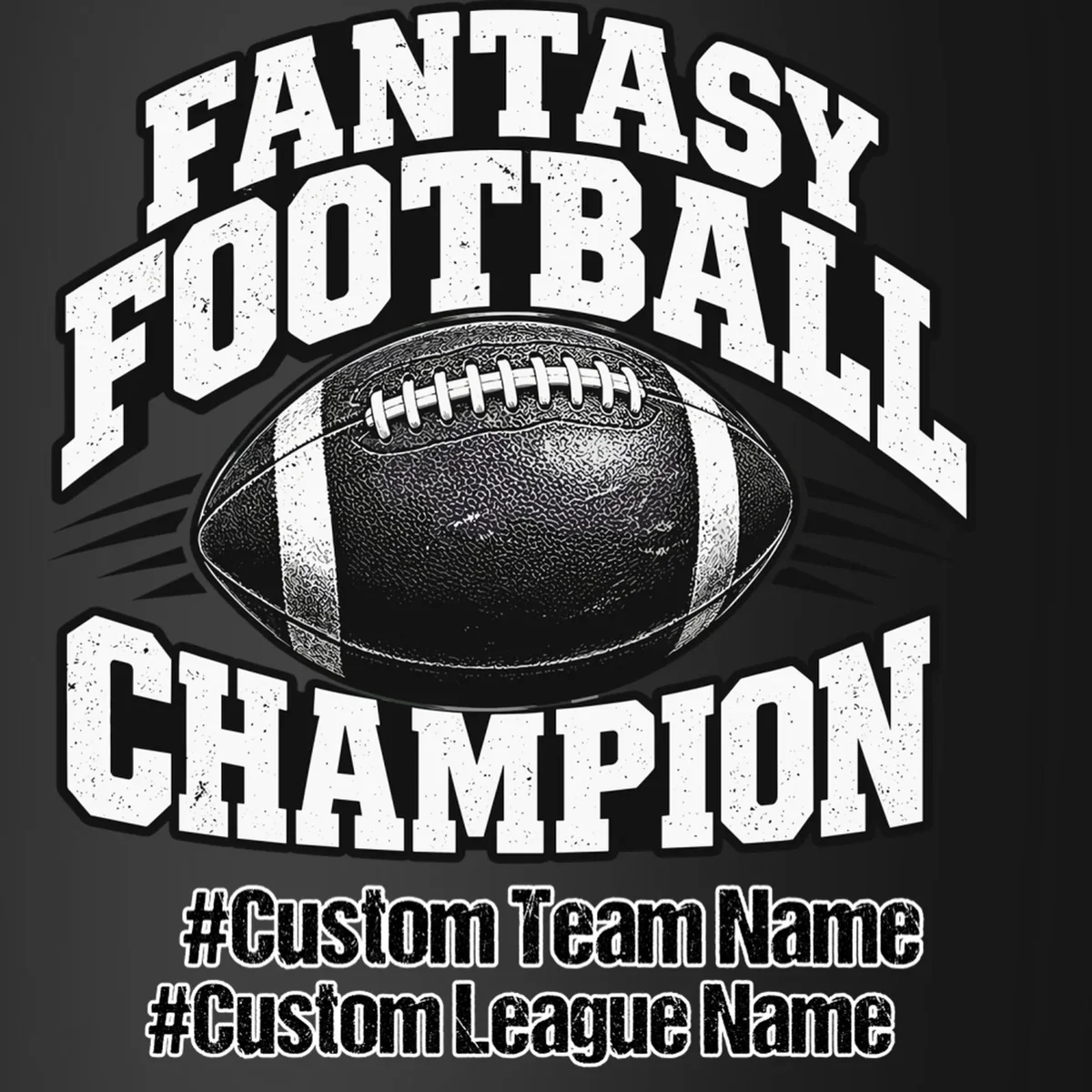 Personalized Fantasy Football – Custom Team & League Name Champion Coaster - Front - Close-up