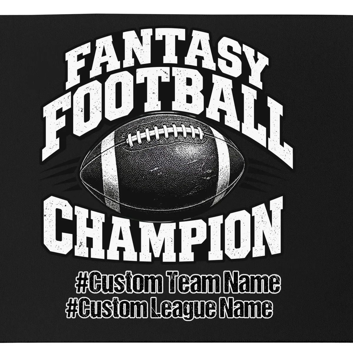 Personalized Fantasy Football – Custom Team & League Name Champion Mouse Pad - Front - Close-up