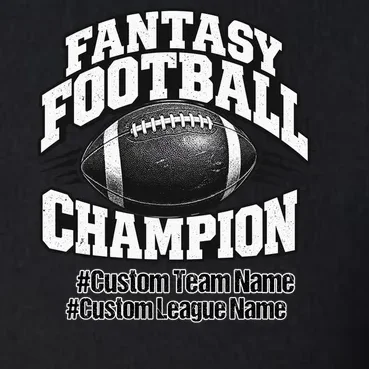 Personalized Fantasy Football – Custom Team & League Name Champion Men's Pullover Quarter Zip - Front - Close-up