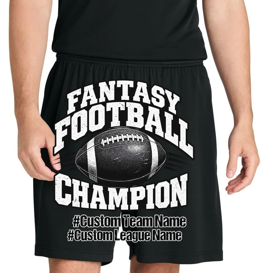 Personalized Fantasy Football – Custom Team & League Name Champion Men's Shorts - Front 1