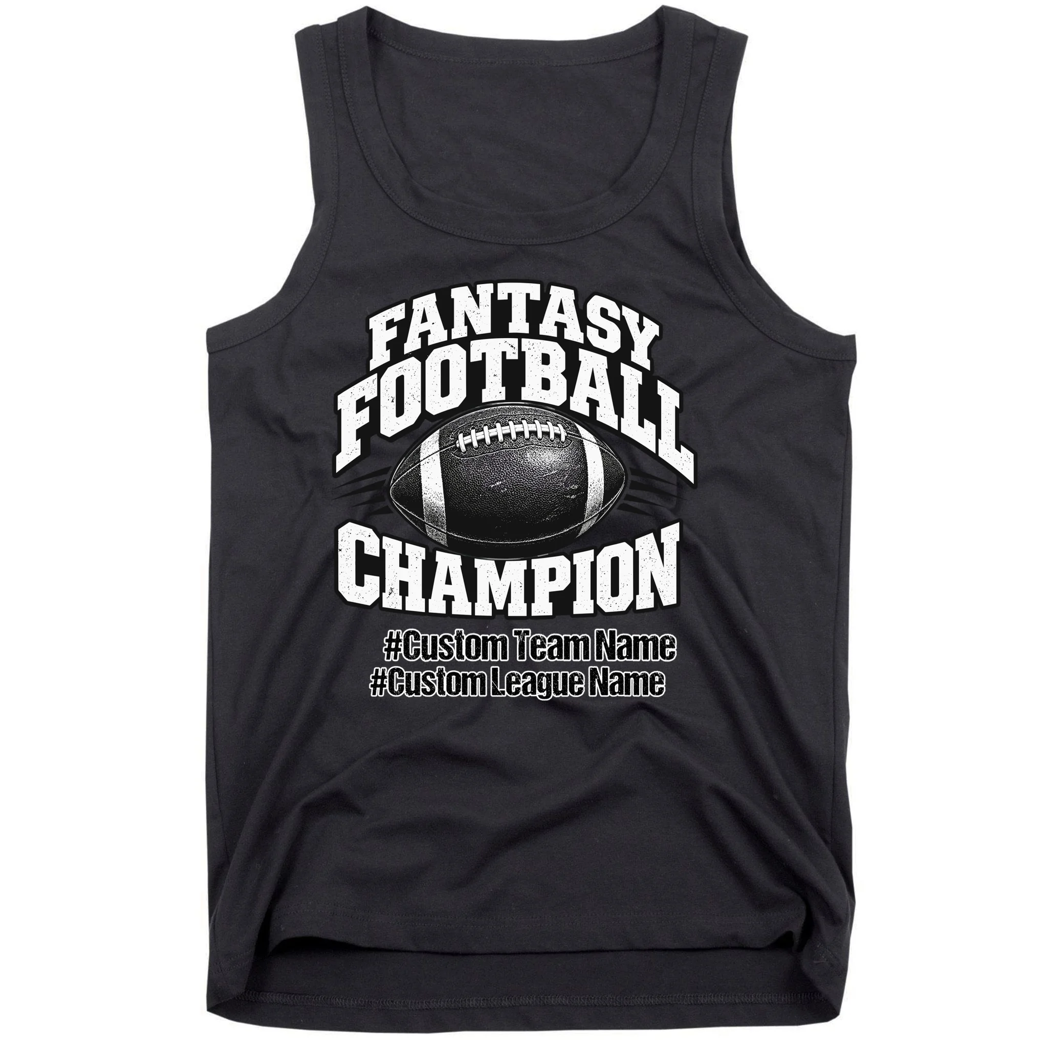 Personalized Fantasy Football – Custom Team & League Name Champion Men's Tank Top - Front