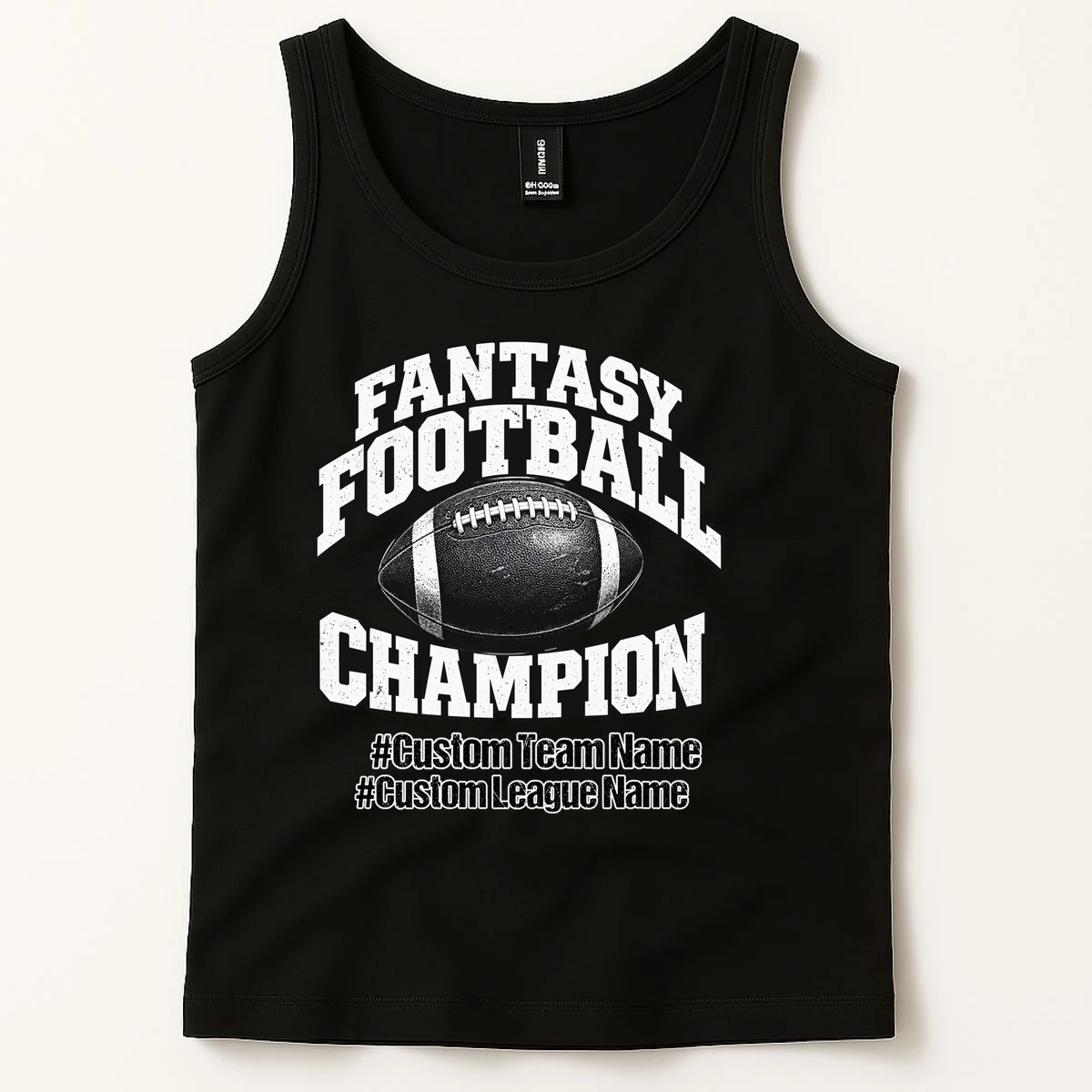 Personalized Fantasy Football – Custom Team & League Name Champion Men's Tank Top - Front 1