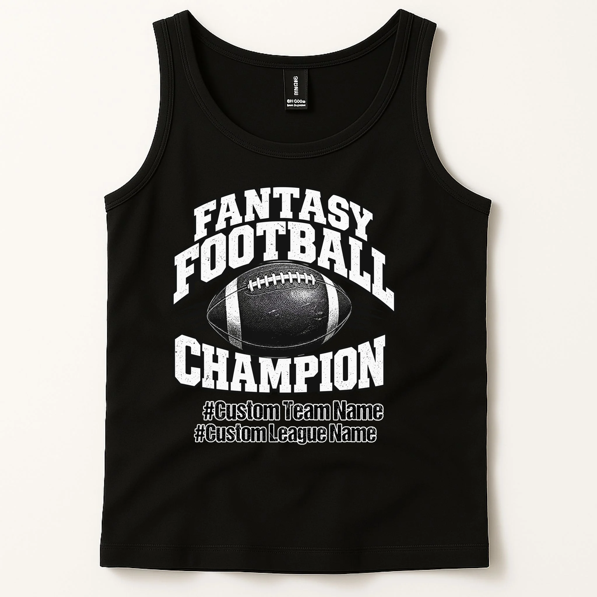 Personalized Fantasy Football – Custom Team & League Name Champion Men's Tank Top - Front 1
