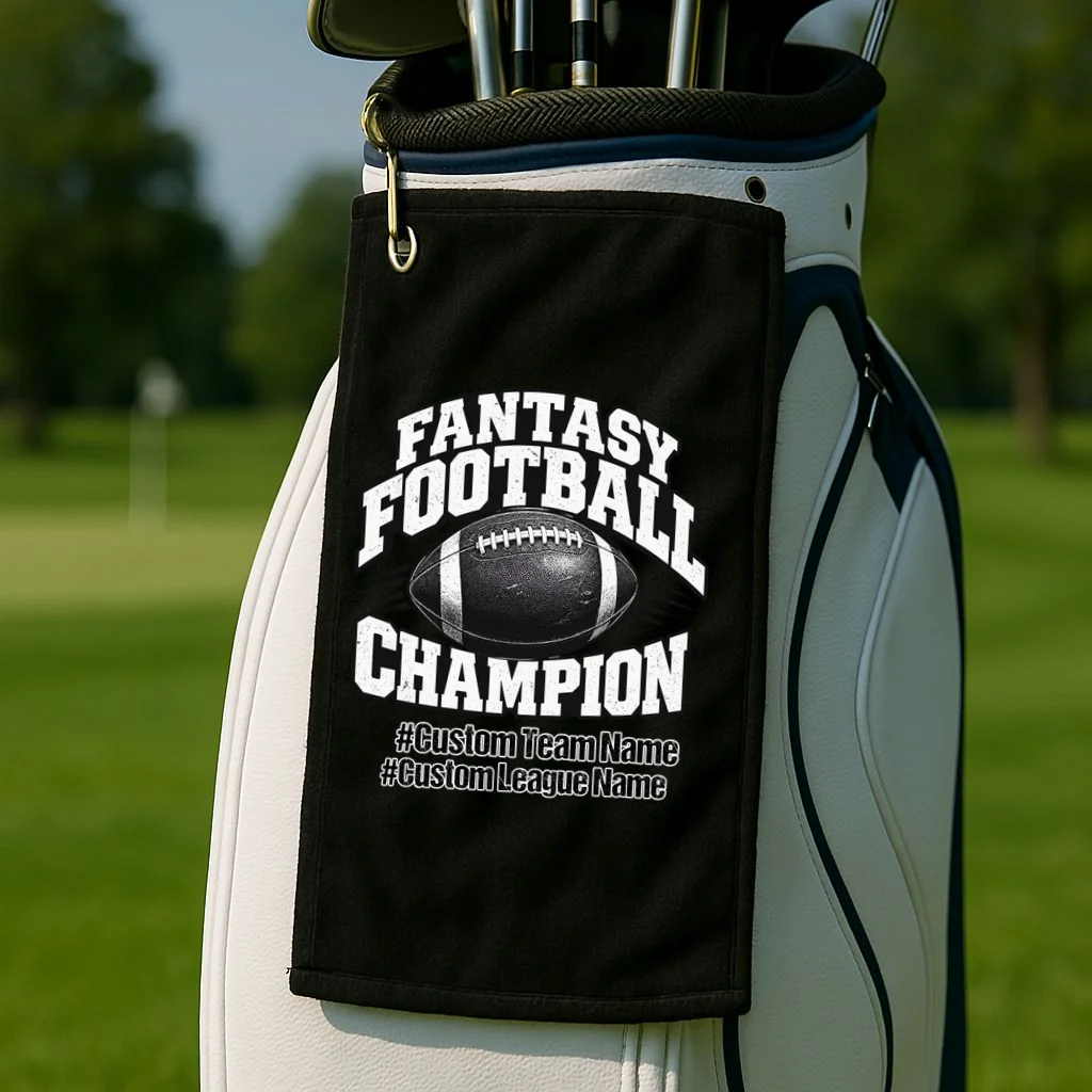 Personalized Fantasy Football – Custom Team & League Name Champion Golf Towel - Front 2