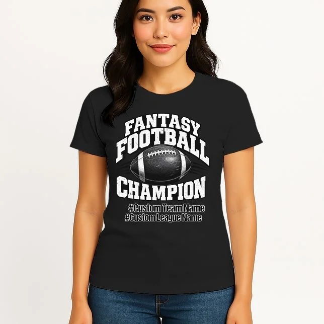 Personalized Fantasy Football – Custom Team & League Name Champion Women's T-Shirt - Front 3