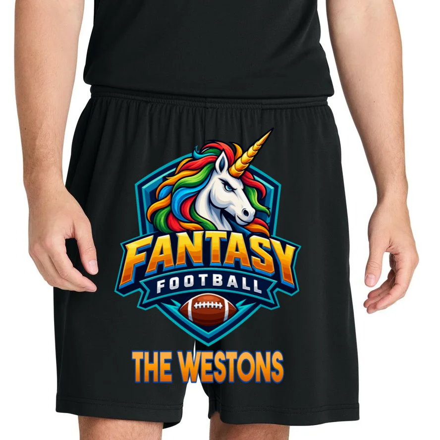 Personalized Fantasy Football Design – Custom Team Name & Fantasy League Graphic Men's Shorts - Front 1