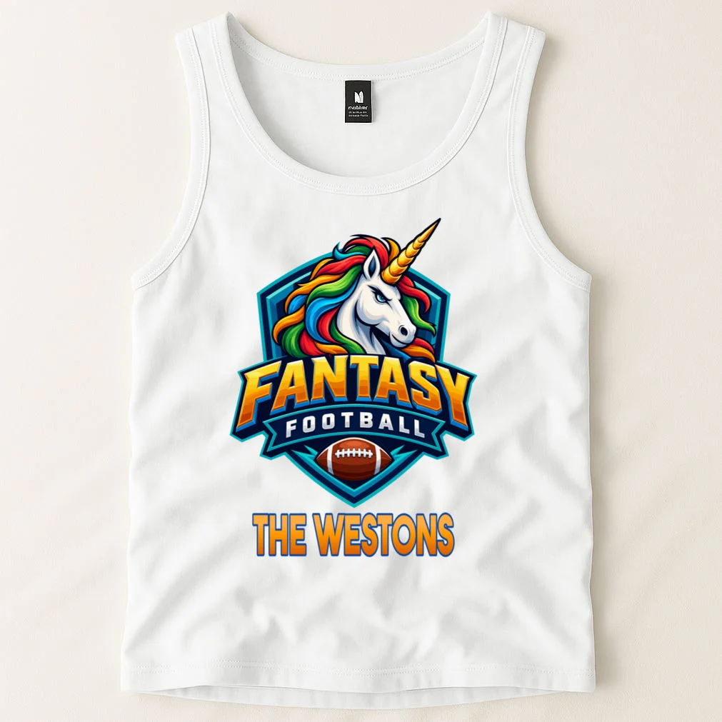 Personalized Fantasy Football Design – Custom Team Name & Fantasy League Graphic Men's Tank Top - Front 1