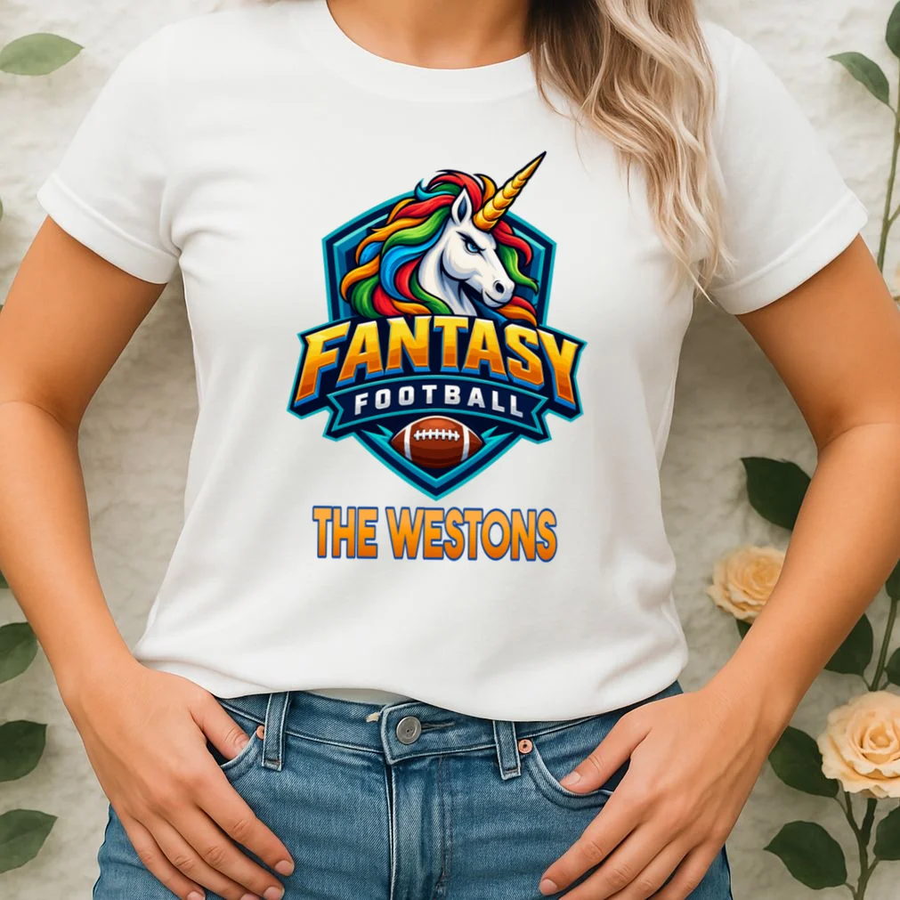 Personalized Fantasy Football Design – Custom Team Name & Fantasy League Graphic Women's T-Shirt - Front 1