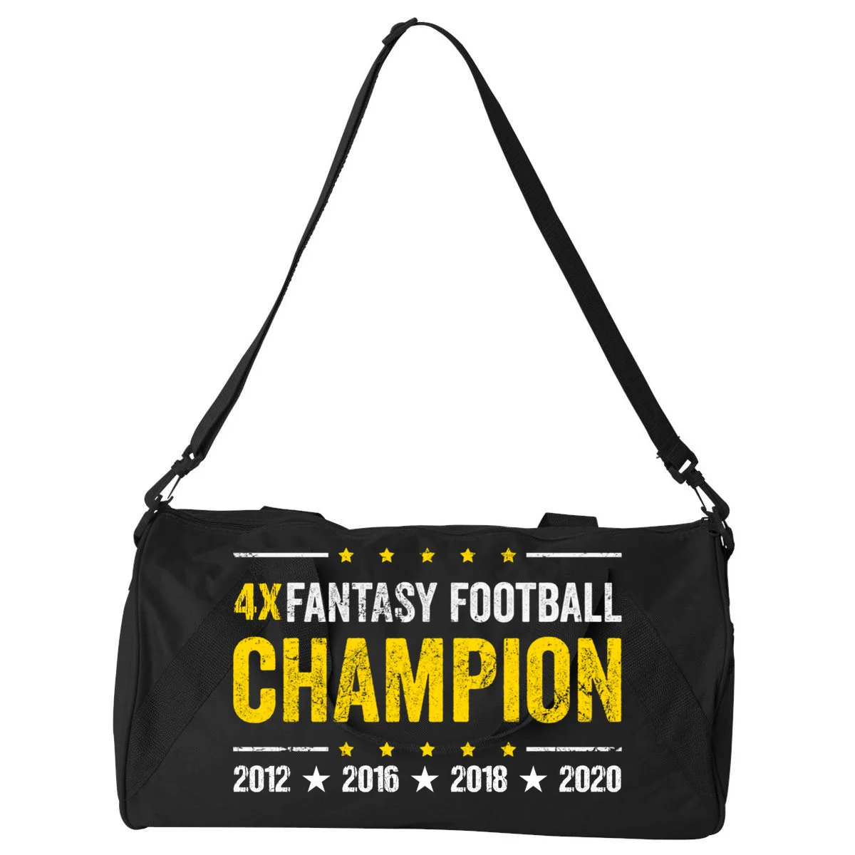 Personalized Fantasy Football Champion Custom Year Duffel Bag - Front