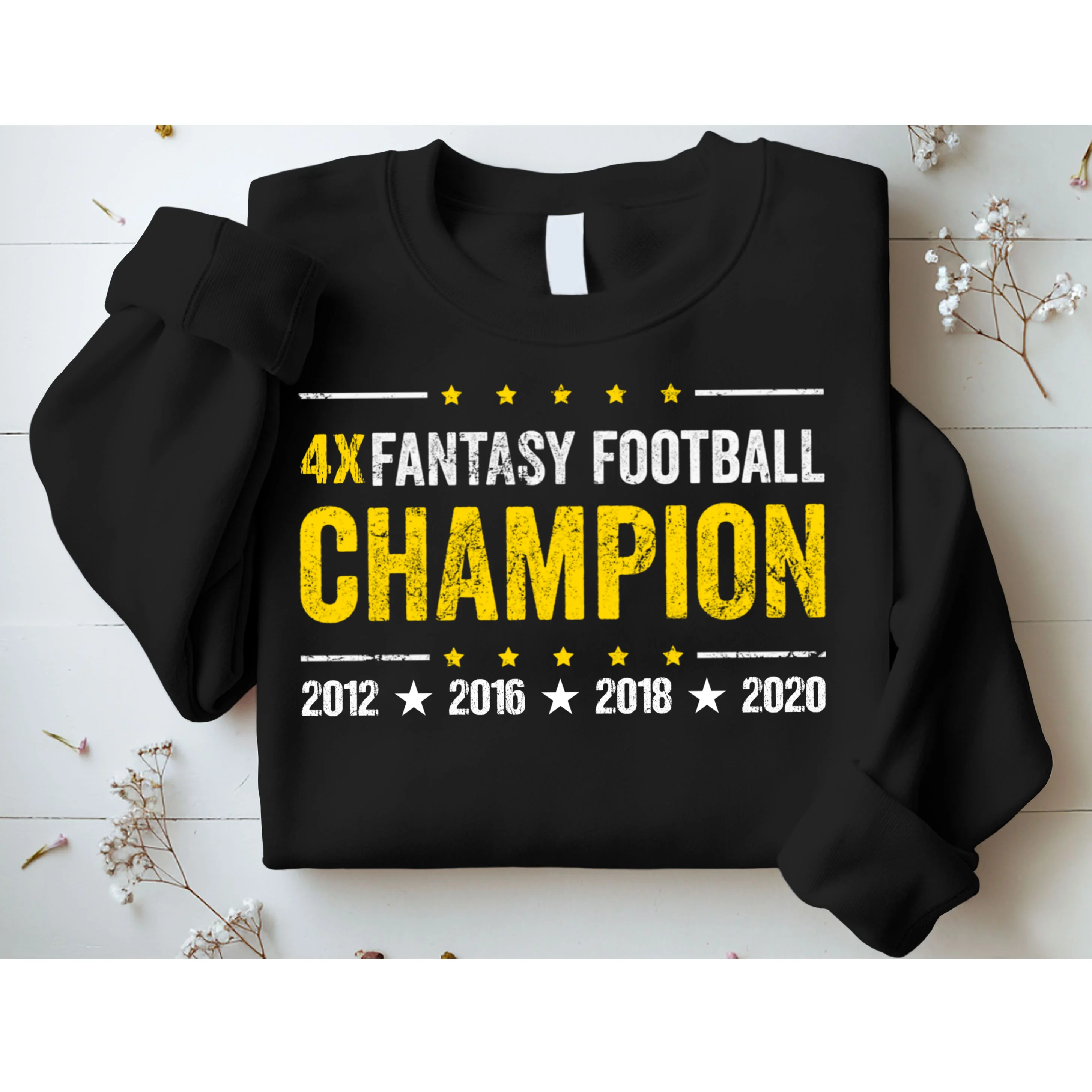 Personalized Fantasy Football Champion Custom Year Sweatshirt - Front 1