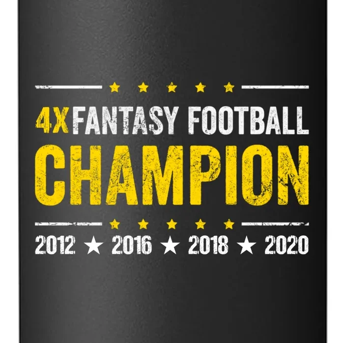 Personalized Fantasy Football Champion Custom Year 24oz Water Bottle - Front - Close-up