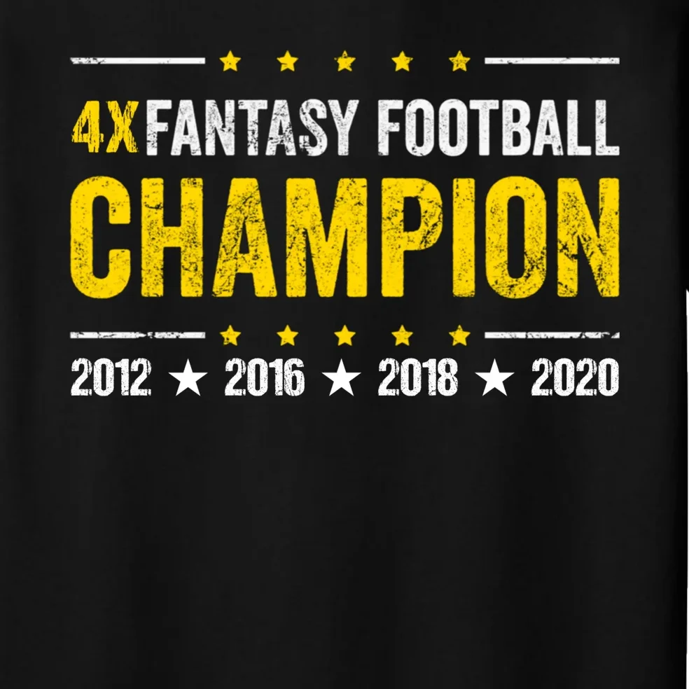 Personalized Fantasy Football Champion Custom Year Men's Pajamas - Front - Close-up