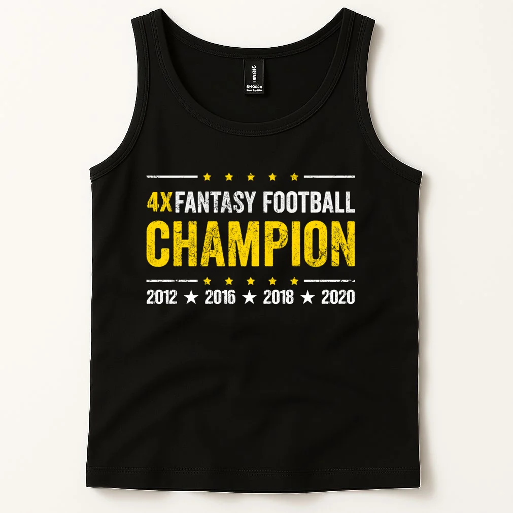 Personalized Fantasy Football Champion Custom Year Tank Top - Front 1
