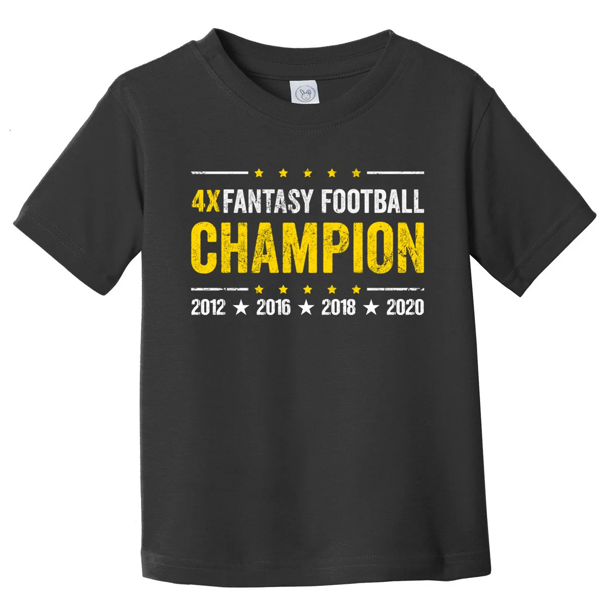 Personalized Fantasy Football Champion Custom Year Toddler T-Shirt - Front