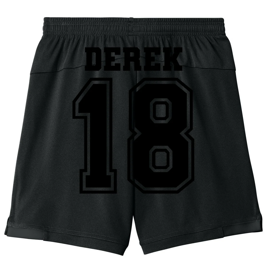 Custom Football Mom Personalized Name and Number Football Mama Gameday Kids Shorts - Back