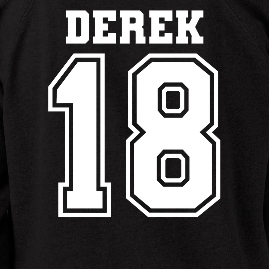 Custom Football Mom Personalized Name and Number Football Mama Gameday Women's Sweatshirt - Back - Close-up