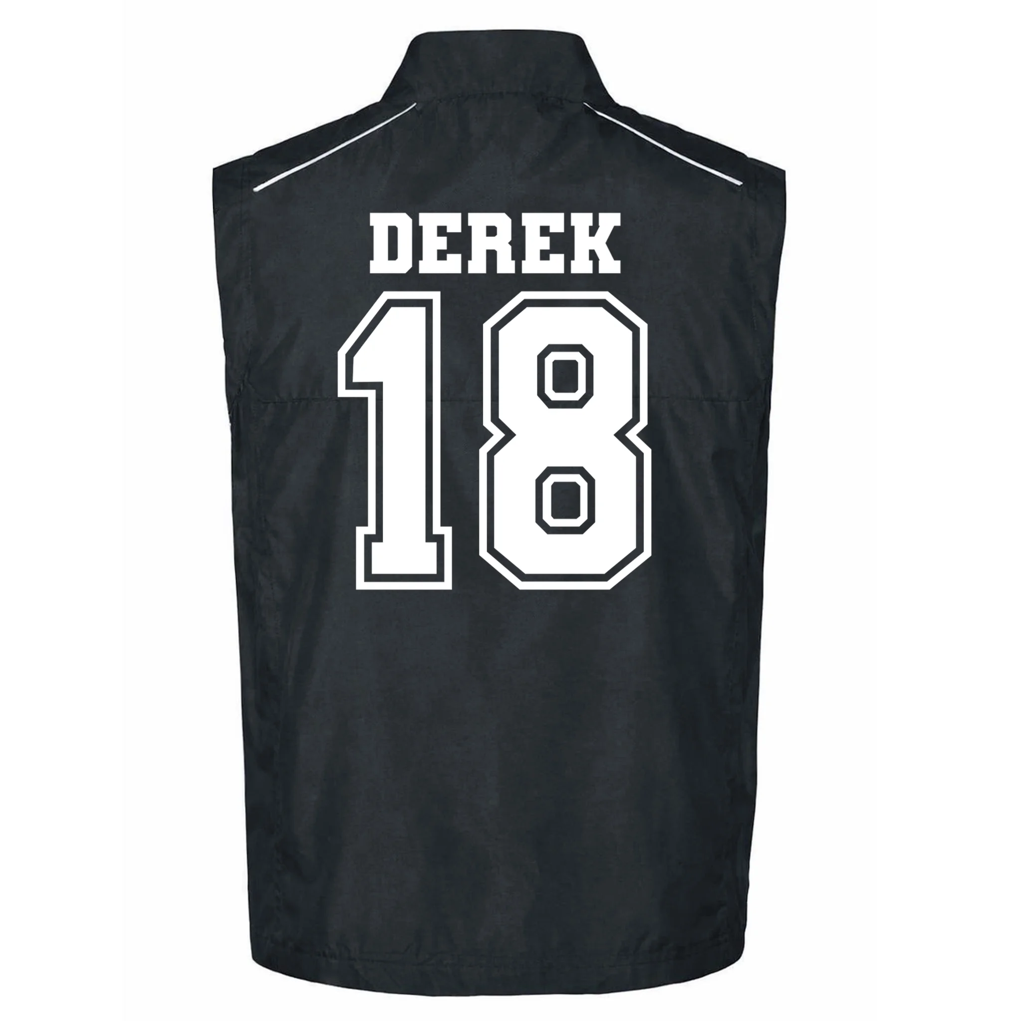 Custom Football Mom Personalized Name and Number Football Mama Gameday Men's Vest - Back
