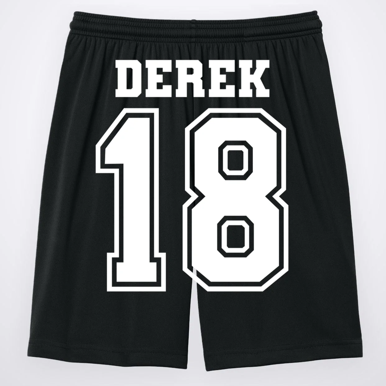 Custom Football Mom Personalized Name and Number Football Mama Gameday Men's Shorts - Back