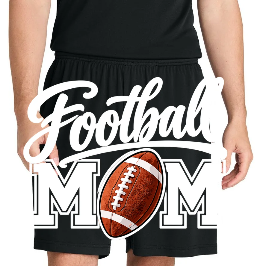Custom Football Mom Personalized Name and Number Football Mama Gameday Men's Shorts - Front 1