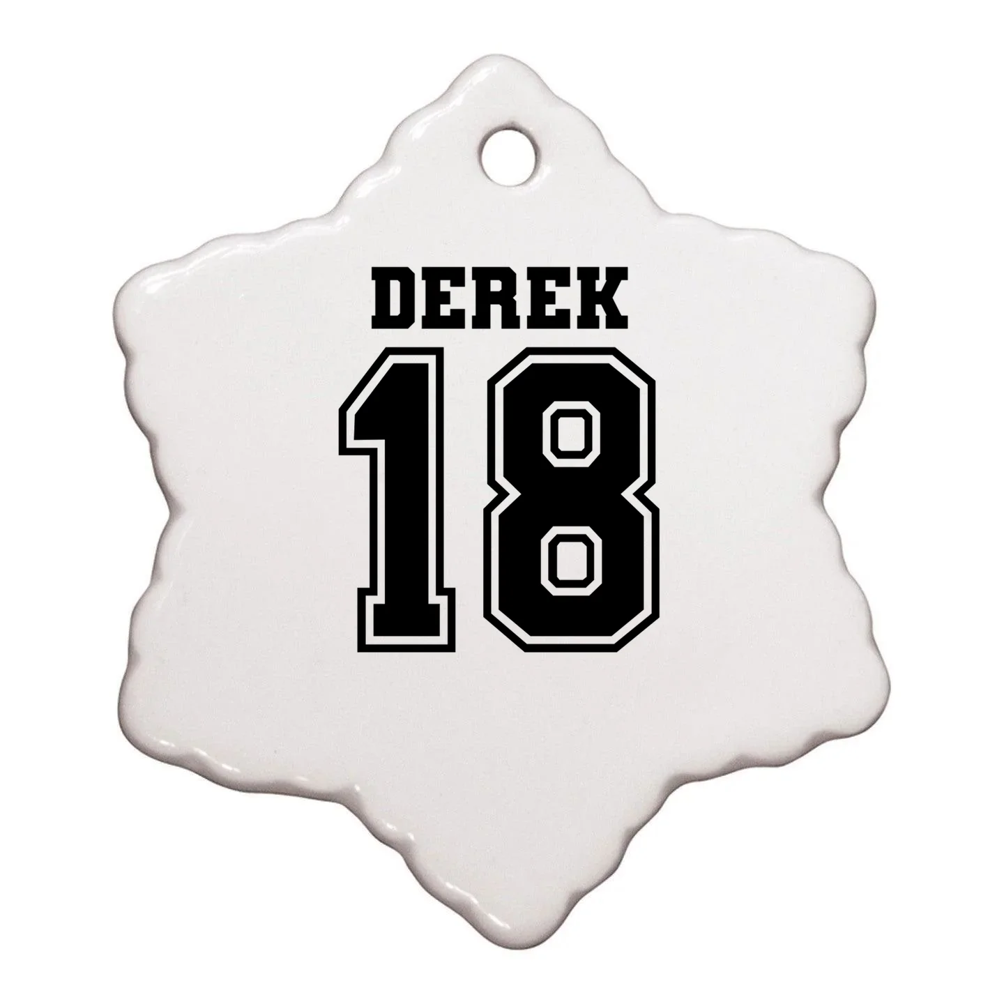 Custom Football Mom Personalized Name and Number Football Mama Gameday Ornament - Back - Close-up