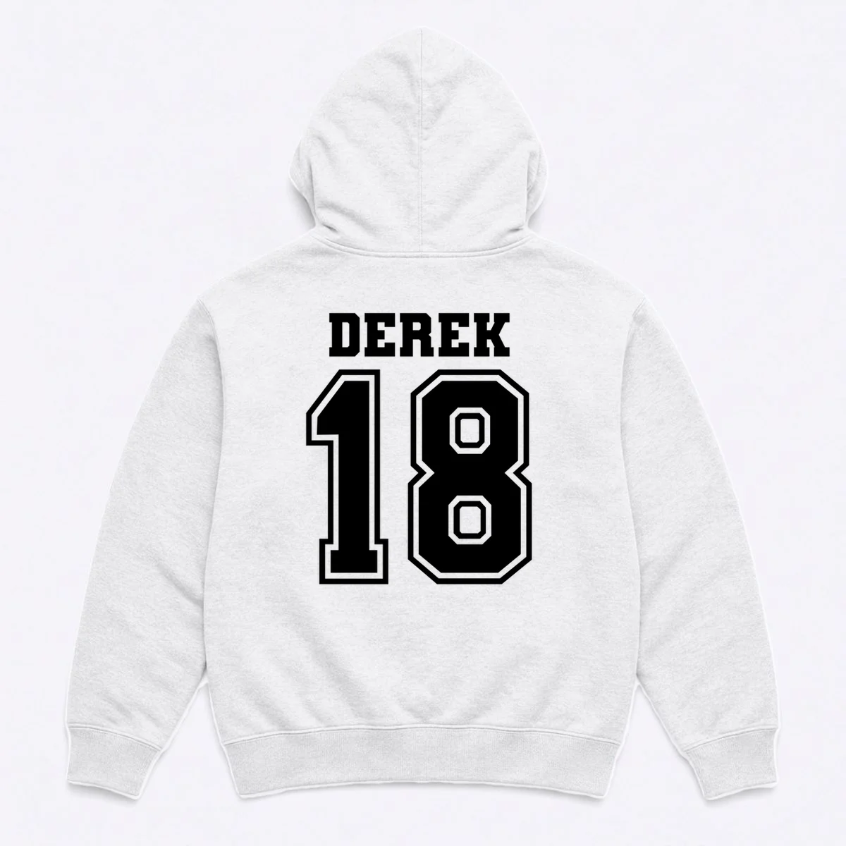 Custom Football Mom Personalized Name and Number Football Mama Gameday Hoodie - Back