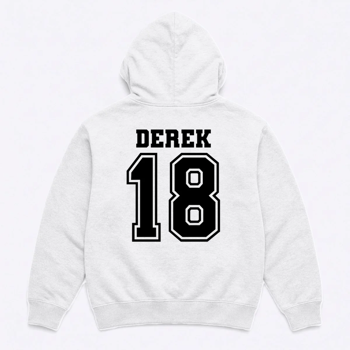 Custom Football Mom Personalized Name and Number Football Mama Gameday Men's Hoodie - Back