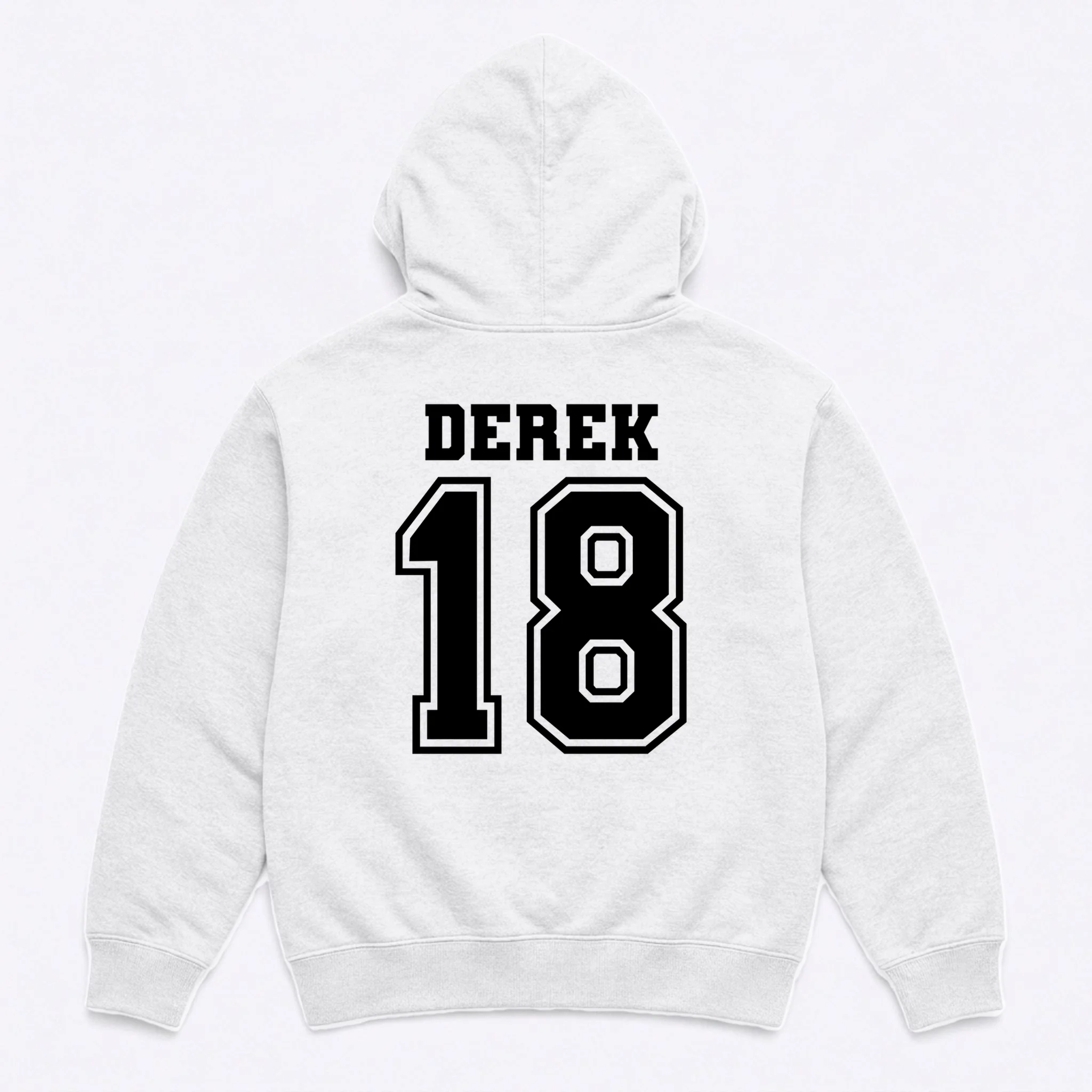 Custom Football Mom Personalized Name and Number Football Mama Gameday Men's Hoodie - Back