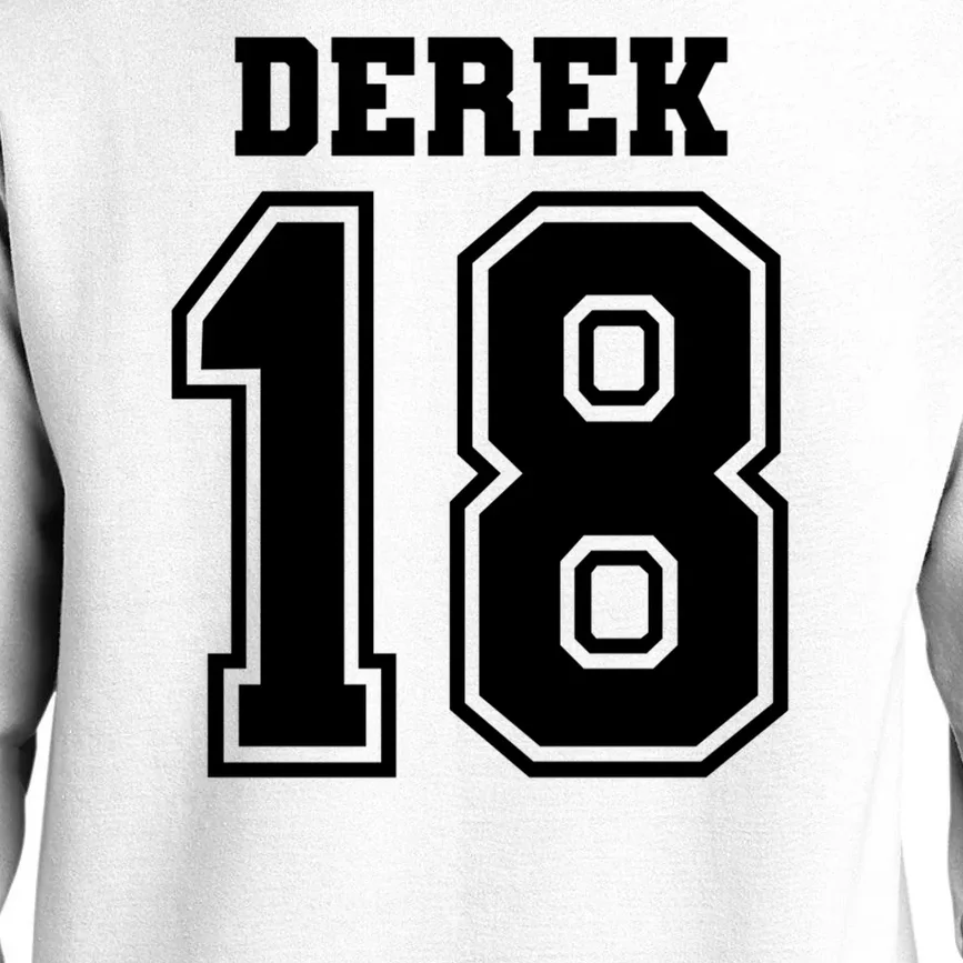 Custom Football Mom Personalized Name and Number Football Mama Gameday Men's Sweatshirt - Back - Close-up