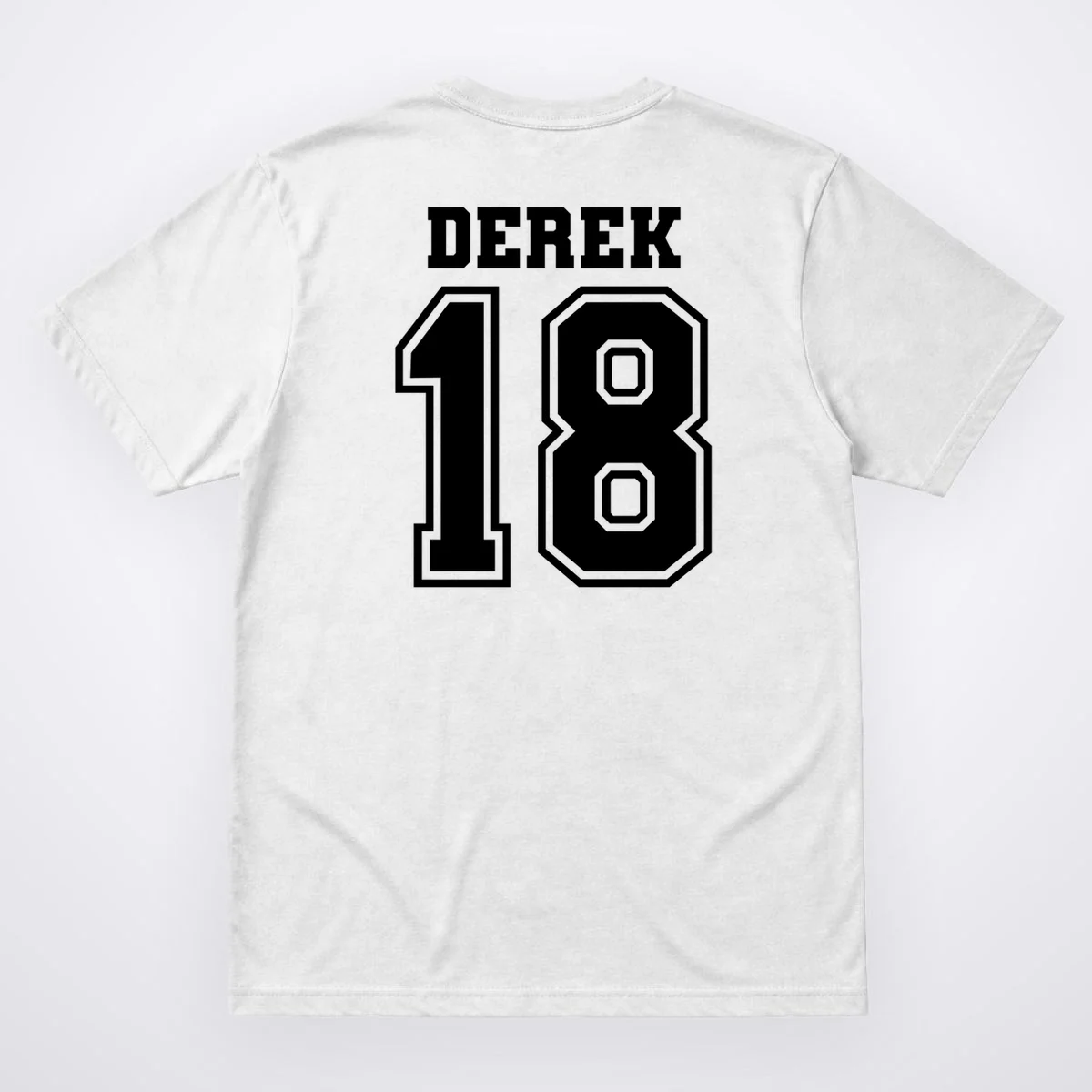 Custom Football Mom Personalized Name and Number Football Mama Gameday Men's T-Shirt - Back