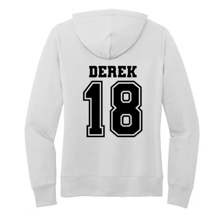 Custom Football Mom Personalized Name and Number Football Mama Gameday Women's Pullover Hoodie - Back - Close-up