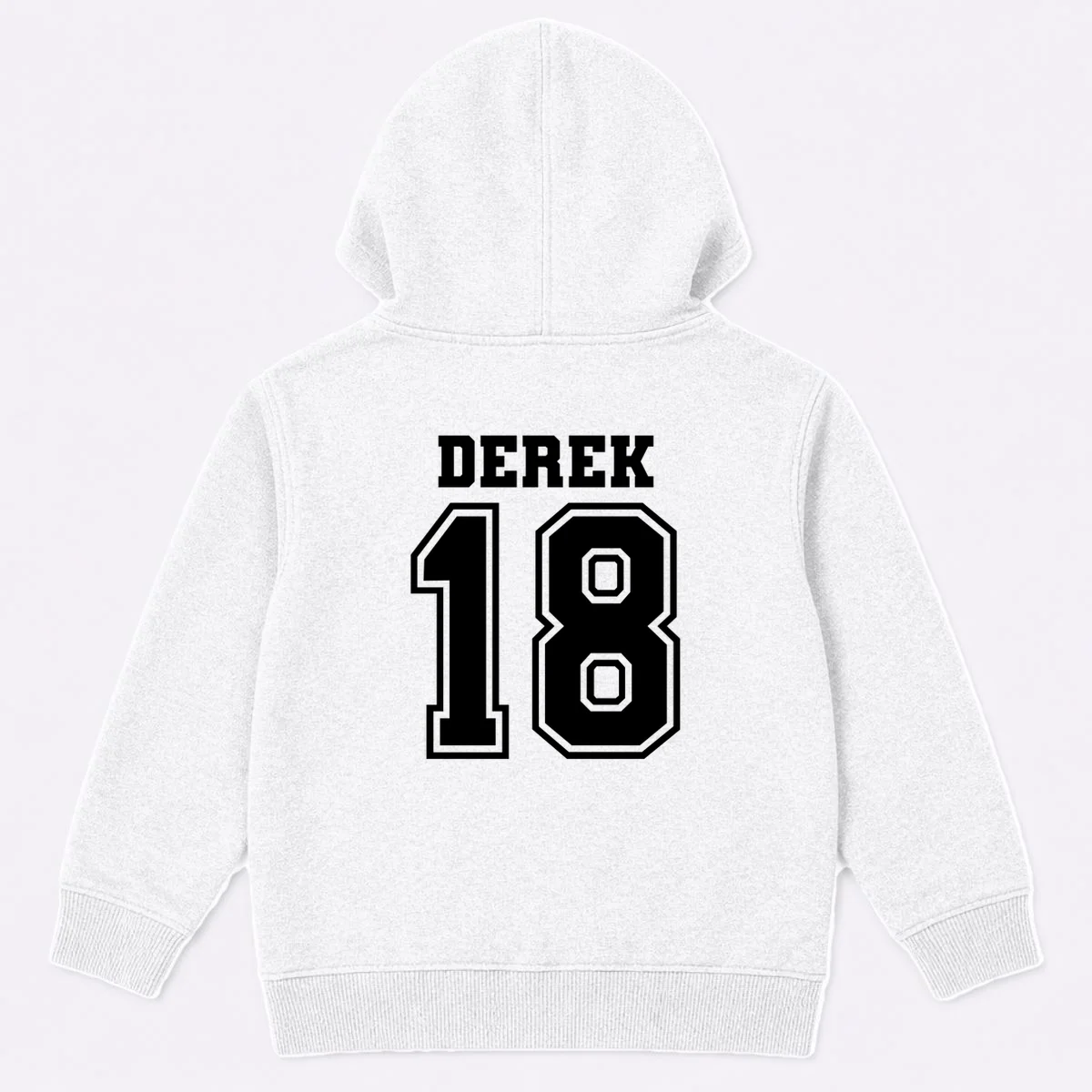 Custom Football Mom Personalized Name and Number Football Mama Gameday Kids Hoodie - Back