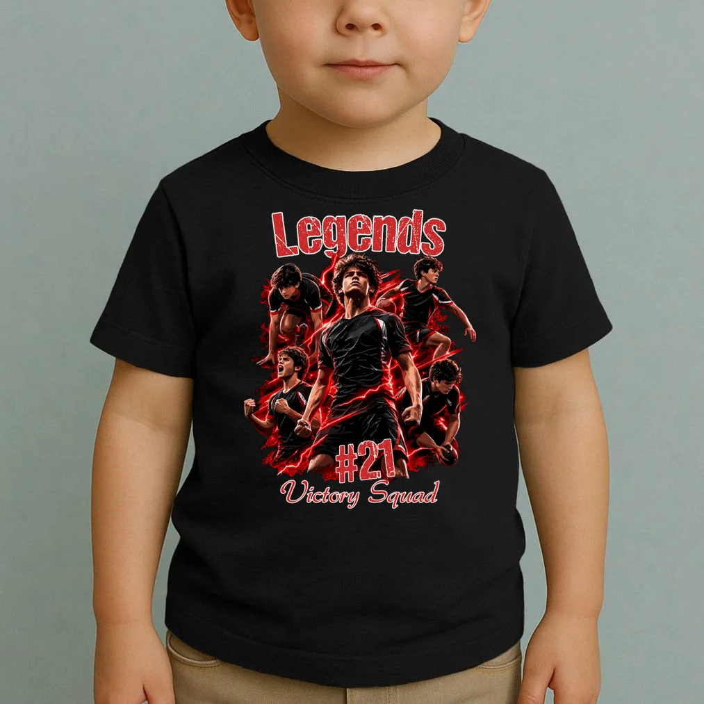 Personalized Football Shirt – Custom Name, Number, Soccer Squad Design Toddler T-Shirt - Front 1
